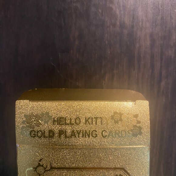 Sanrio Hello Kitty Gold Foil Playing Cards – Collectible Card Deck, New - Picture 10 of 10